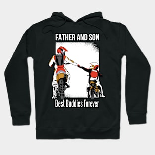 Father and Son Motorcycle Hoodie